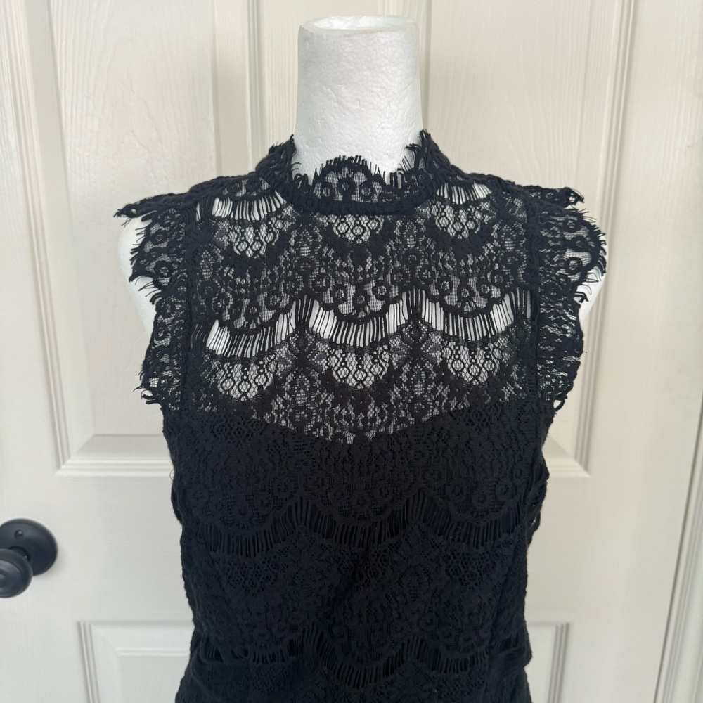 Free People Intimately Daydream Bodycon Slip Black Lace Sheath Dress - Picture 6 of 11